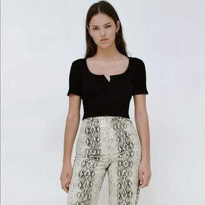 NEW Zara ribbed top